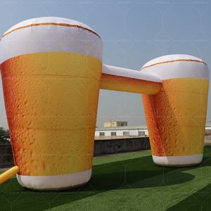 Arche de bouteille de bière gonflable personnalisée et attrayante, porte de bière gonflable pour l'Oktoberfest - Product Image 4