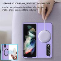 Nouvelle coque de téléphone de luxe pour Z Fold 4 3, avec charge magnétique sans fil, antichoc, couleur armure, en TPU et PC