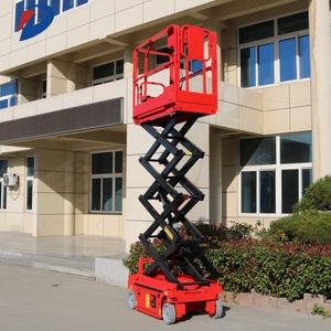 Elevador de tijera de servicio pesado CE, mesa elevadora de batería de litio, compra a granel, carro de plataforma aérea propulsado hidráulico de 500/600kg - Product Image 2