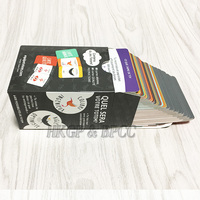 Cartes de jeu personnalisées de luxe, holographiques, dorées, en papier d'art premium, avec boîte cadeau