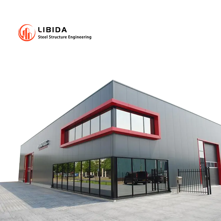 Insulated Steel Building Prefab Metal Building Prefabricated Helicopter Aircraft Steel Structure Warehouse Workshop Hangar