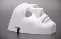 Masque de danse intégral en plastique blanc style hip-hop pour performance et fête costumée unisexe à Halloween
