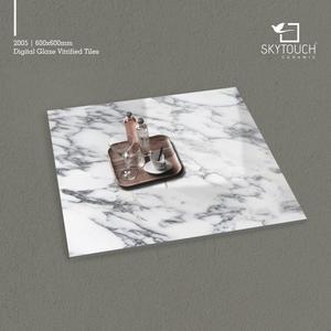 NUEVO DISEÑO ANTIDESLIZANTE SUPERFICIE EFECTIVA CLÁSICA CUERPO COMPLETO AZULEJO DE PORCELANTO BLANCO PARA CONSTRUCCIÓN Fabricante líder exportador - Product Image 3