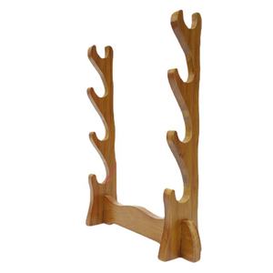 <span class=keywords><strong>Support</strong></span> de sol en bois <span class=keywords><strong>pour</strong></span> <span class=keywords><strong>katana</strong></span> japonais à 1/2/3/4 niveaux, présentoir décoratif <span class=keywords><strong>pour</strong></span> épées de samouraï et couteaux de cosplay - Product Image 2