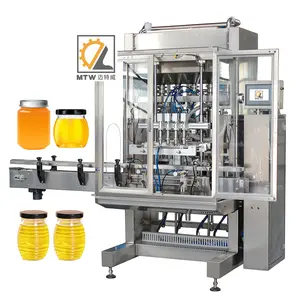 MTW large size honey process fully automatic liquid filling machine 50 - 1000ml volumetric piston filler