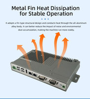 Mini PC Industrial Integrado EVUC Ultra Slim sin Ventilador J1900, Compatible con Windows 7/Linux, Doble LAN para Enrutamiento, en Stock