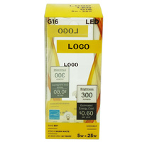 Ampoules LED personnalisées en gros, boîtes d'emballage en plastique PP PVC PET, boîtes d'emballage transparentes imprimées, boîtes pour ampoules intelligentes