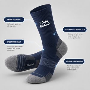Men’s Custom Logo Dress <b>Socks</b> Wholesale Formal Business Cotton Work <b>Socks</b> in Gift Box Packaging for Men Customized Design - Product Image 3