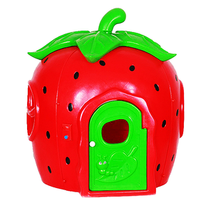 <span class=keywords><strong>Cabane</strong></span> <span class=keywords><strong>de</strong></span> jeu pour enfants <span class=keywords><strong>en</strong></span> <span class=keywords><strong>plastique</strong></span> durable avec motif fraise coloré, porte et fenêtre, idéale pour les aires <span class=keywords><strong>de</strong></span> <span class=keywords><strong>jeux</strong></span> préscolaires - Product Image 1