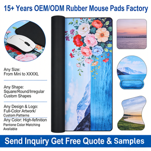Factory Custom Packing <b>Large</b> Gaming Mousepad Custom Shape Polyester Surface Gaming Black White <b>Mouse</b> <b>Pads</b> for Heat Transfer OEM - Product Image 2