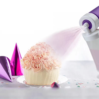 Pulvérisateur de pâtisserie polyvalent donne la couleur du gâteau Fournitures de cuisson Décorateur de gâteau Master Manual Airbrush Gun Pump Kits Airbrush