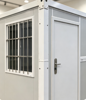 Container Prefabbricato Modulare con Pannelli Sandwich per Ufficio da Cantiere, Dormitorio per Lavoratori, Chiosco, Stand Commerciale