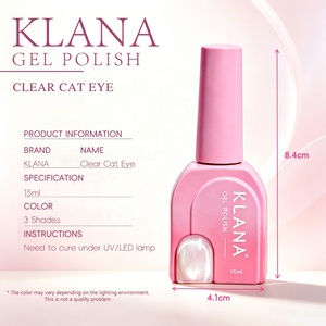 Vernis Gel Magnétique Hema Free Effet Œil de Chat Transparent Paillettes Argentées UV pour Salon et DIY, Gel Effet Œil de Chat Perles de Verre, Logo Personnalisé - Product Image 6