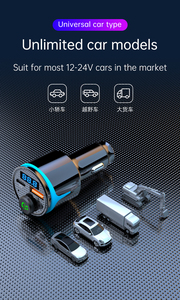 Reproductor de Audio para Auto Portátil de Metal, Transmisor FM USB, Receptor de Audio Inalámbrico, Reproductor <span class=keywords><strong>MP3</strong></span>, Cargador de Auto PD30W QC18W, 1 Año de Garantía - Product Image 5