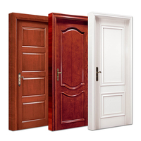 Portes en bois massif HDF de style moderne, modèles les plus récents, sur mesure, prêtes à l'emploi, couleurs de peinture intérieure, acajou