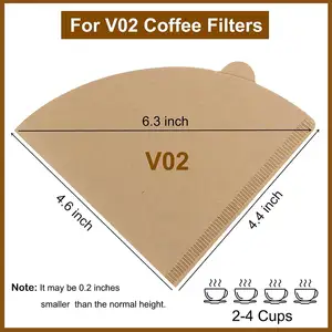 Großhandel Kaffeefilter papier Büro Verwenden Sie Kaffee maschine Brown Einweg-Kaffee papier filter