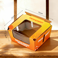 Boîte d'emballage personnalisée transparente pour petits fruits, boîte cadeau pour cerises, boîte d'emballage universelle en carton ondulé avec poignée
