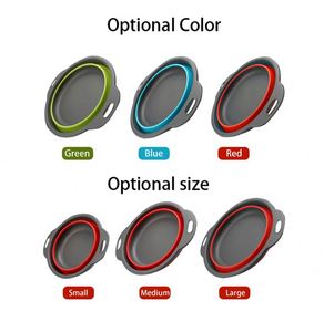 Juego de Coladores Plegables de Silicona para Cocina, Colador Multifuncional Plegable para Frutas y Verduras para Uso Doméstico - Product Image 6