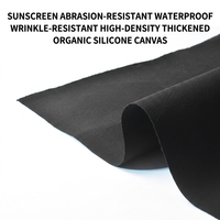 Bâche en tissu de tente 100 % polyester, épaisse, imperméable, résistante au soleil, enduite de silicone organique, pour usage industriel extérieur intensif