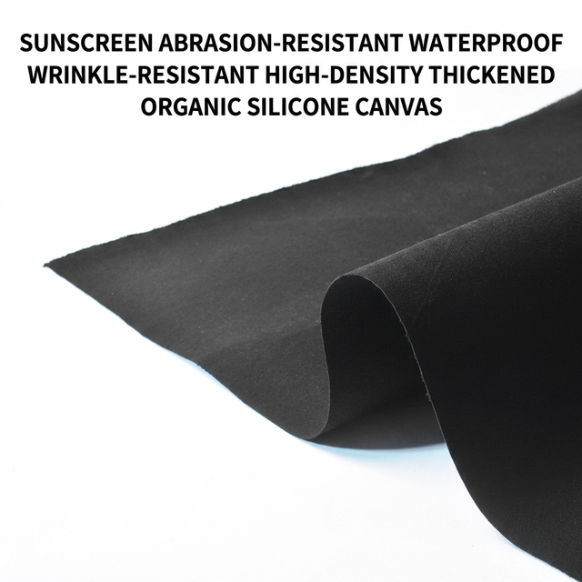 Outdoor Heavy Duty Waterproof Sunproof Encrypted Thickened 100% Polyester Tent Fabric Tarpaulin Organic Silicone Coated Industry