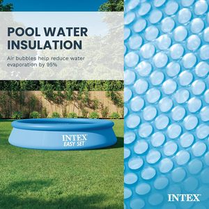 Couverture solaire <span class=keywords><strong>INTEX</strong></span> 28011E pour piscines Easy Set à structure métallique de 10 pieds – Isole l'eau, réduit l'évaporation et les débris - Product Image 4