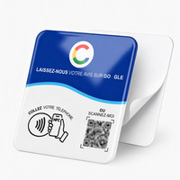 Carte NFC de revue avec code QR, puce NTAG213, bande magnétique 13,56 MHz, Bio PVC personnalisable pour restaurants, hôtels et adhésions