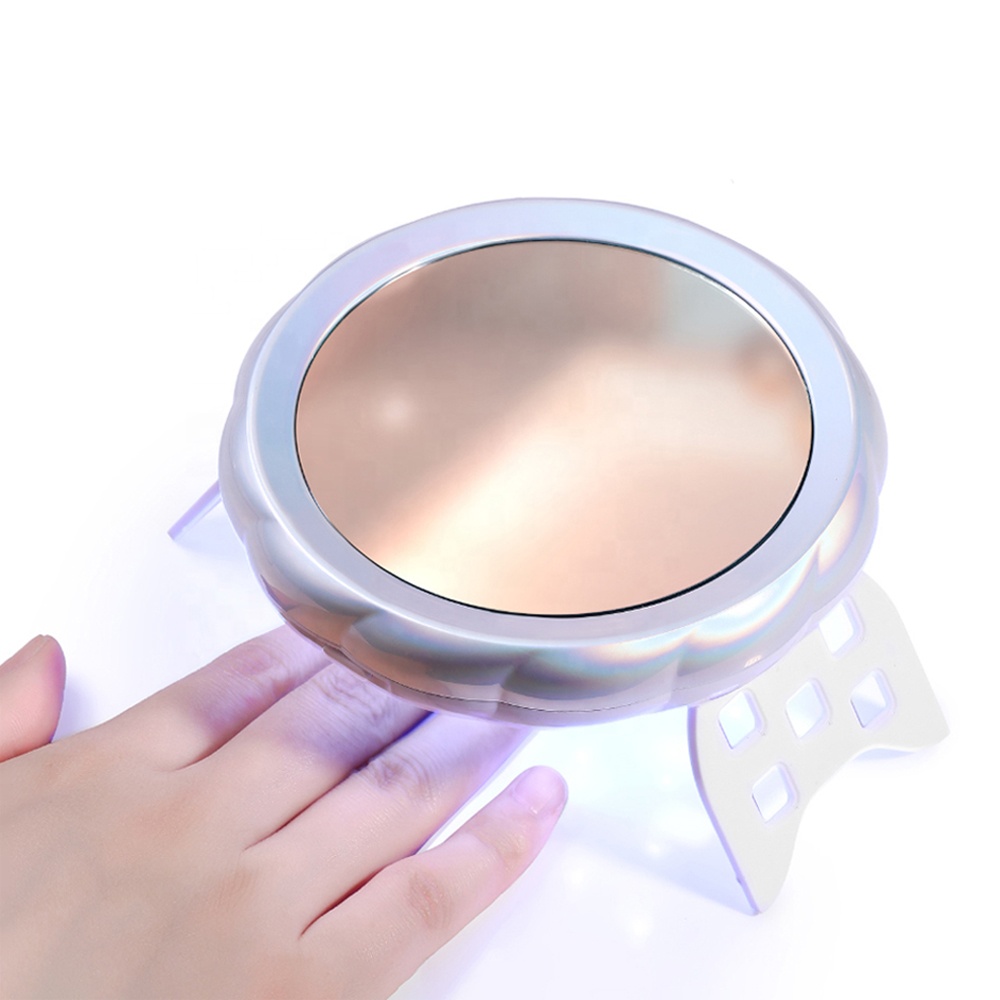 New Portable Mini UV Light Manicure Tools Makeup Mirror Nail Drying Gel Nails Drying For Nails Toes