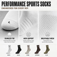 Chaussettes de sport de compression personnalisées avec logo pour jeunes et hommes, chaussettes longues antidérapantes pour le football et le soccer