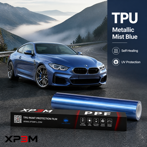 ฟิล์มใสกันรอยรถยนต์ XP3M สีฟ้าเมทัลลิกแบบ OEM เงา ผลิตจาก TPU ความหนา 7.5 มิล ซ่อมแซมตัวเองได้ ป้องกันรอยขีดข่วน ป้องกันการเหลือง ฐาน TPU จาก Covestro - Product Image 1