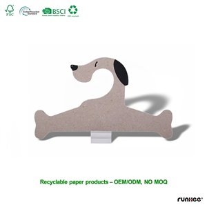 Percha <span class=keywords><strong>de</strong></span> Cartón Biodegradable Ecológica Personalizada para Ropa, Zapatos y Bolsos <span class=keywords><strong>de</strong></span> Perro, <span class=keywords><strong>de</strong></span> un Solo Nivel - Product Image 1