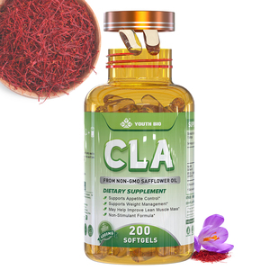 Gélules d'huile de CLA non-OGM en marque blanche OEM/ODM, 1000 mg chacune, contenant 80 % d'acide linoléique conjugué, prêtes à l'expédition - Product Image 1