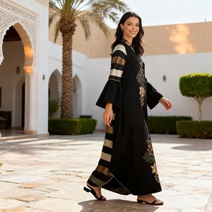 Abaya de luxe sur mesure de haute qualité, nouveau style, matériau de qualité supérieure, pour femmes musulmanes, robe élégante - Product Image 4