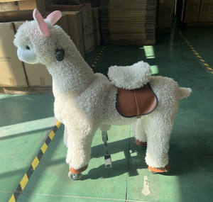 出售新型动物骑乘玩具车轮上的马机械骑马机 - Product Image 4