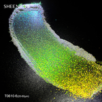 Anorganisches Aurora Irisierendes Chrom Kosmetikqualität Duochrome 160 Mesh Regenbogen-Beschichtungspigment Nagelpigmentpulver Herkunft China