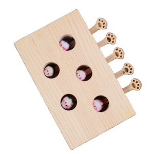 Gran oferta OEM ODM alta calidad interactivo nuevo gato juguete rompecabezas de madera inteligente <span class=keywords><strong>Catnip</strong></span> Catching hámster gato juguete - Product Image 1