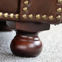 Canapé Chesterfield italien classique pour salon, en cuir véritable, style antique, trois places, canapé vintage, pour salle à cigares, hôtel