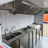 Remorque professionnelle de fumoir à barbecue, camion de restauration mobile pour la vente de rue, camion de jus, événements, camion de glaces et de snacks