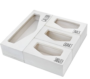 Ziplock Bag Storage Organizer for Kitchen Drawer Baggie Organizer Food Storage Bag Holders Storage Dispenser for Kitchen Drawer,