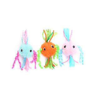 Wholesale Hot Sale Cat Multicolor Cute Scratching Ball Shape Toy Interactive Stuffed <b>Plush</b> Molar Soft Round <b>Plush</b> Cats Toys - Product Image 1
