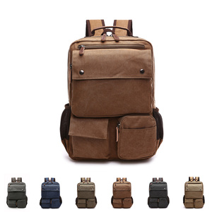 estudiante Universidad bolsas Mochila <span class=keywords><strong>De</strong></span> La computadora <span class=keywords><strong>de</strong></span> la escuela secundaria hombres viaje vintage <span class=keywords><strong>de</strong></span> lona mochilas - Product Image 2