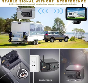 Mới nhất điện thoại di động wifi năng lượng mặt trời không dây xe phía sau xem đảo ngược máy ảnh với nam châm được xây dựng trong pin với ứng dụng cho điện thoại. - Product Image 3