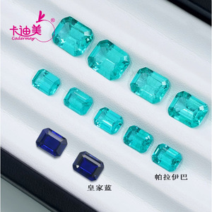 Cadermay Paraiba Color Yag Loose Gemstone Irregular Shape For Jewelry Making - Product Image 4