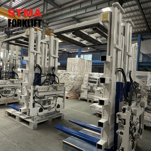 STMA personalizza il carrello elevatore Diesel da 3 tonnellate da 5 tonnellate con i singoli gestori della forcella del doppio pallet con lo stabilizzatore di carico - Product Image 3