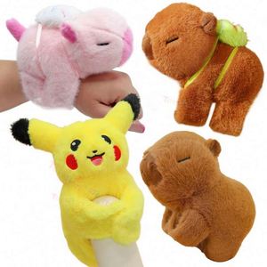 Fluffy Anime Magnetic <b>Snap</b> Big Head Super Soft Plush Toy Wristband PP Cotton Filling Mesh Lining Wearable <b>Bracelet</b> - Product Image 5