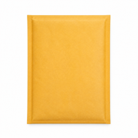 Enveloppes à bulles auto-adhésives jaunes en kraft, rembourrées, imperméables, résistantes aux déchirures, pour l'expédition de livres, certifiées SGS ISO