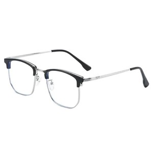 Monture de lunettes rectangulaire demi-cerclée Xiaohongshu, tendance mode unisexe, verres PC 31158 - Product Image 1