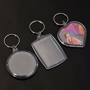 Transparent Acrylic Keychain with Blank <b>Photo</b> <b>Frame</b> for Custom <b>Photo</b> Printing Creative Gift-Available in Rectangle Square Shapes - Product Image 4