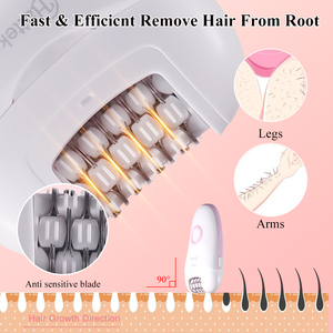 Épilateur 3 en 1 Hatteker, nouvelle machine d'épilation indolore, soin de la peau pour femmes, outils de rasage pour femmes, épilateur électrique - Product Image 4