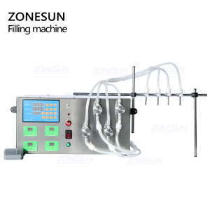 ZONESUN 4 Vòi Phun Mỹ Phẩm Bán Tự Động Bình Nước Tinh Dầu Chất Lỏng Chai Nhỏ Chai Rượu Máy Chiết Rót Chất Lỏng - Product Image 5