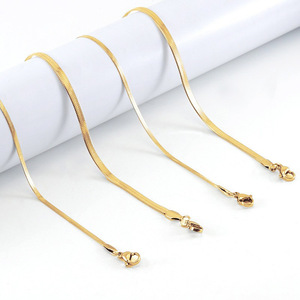 ZOGXIN Gold Plated Snake Chain Necklace Multi Layered 18K Stainless Steel Clavicle Chain Minimalist Style Fashion Jewelry - Product Image 4
